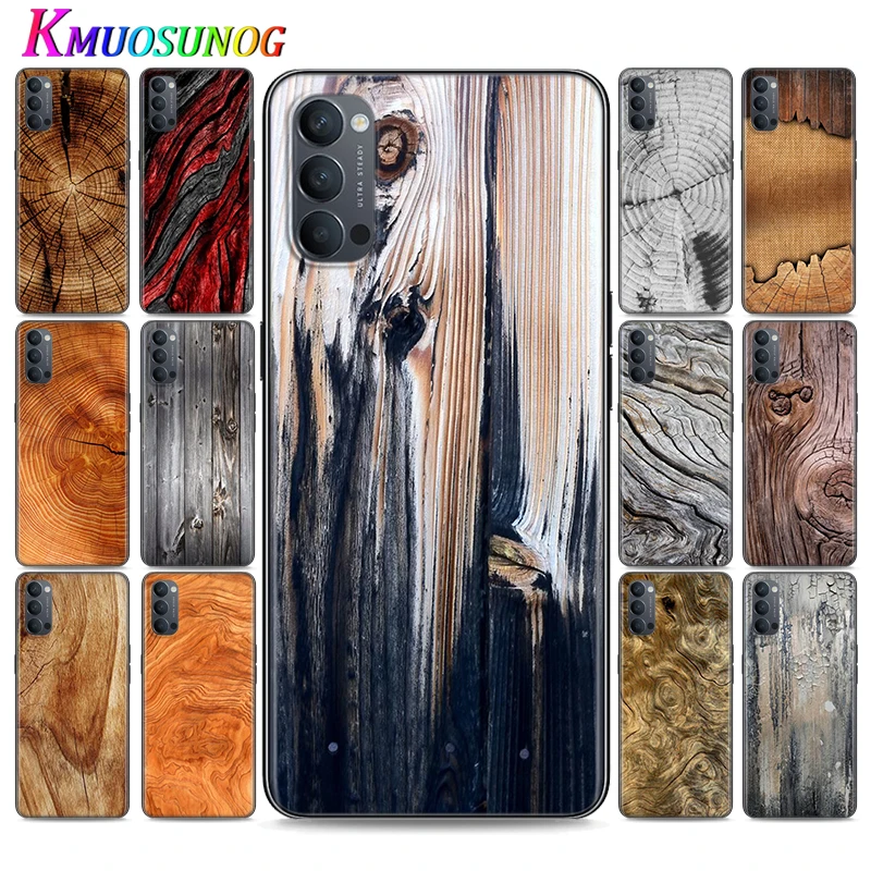 

Silicone Cover Pattern Wood Textures for OPPO Reno 4 3 Pro 10X Zoom 2 Z F ACE X2 Pro 5G A5 A9 2020 Phone Case