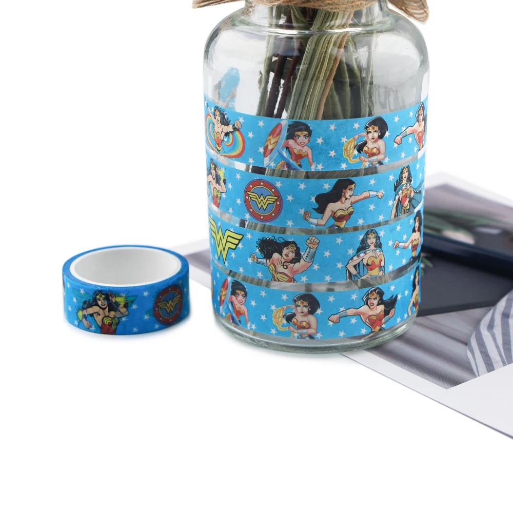 

20pcs/lot Flyingbee 15mmx5m Cool Girl Washi Tape Paper DIY Decorative Adhesive Tape Stationery Funny Masking Tapes X0892