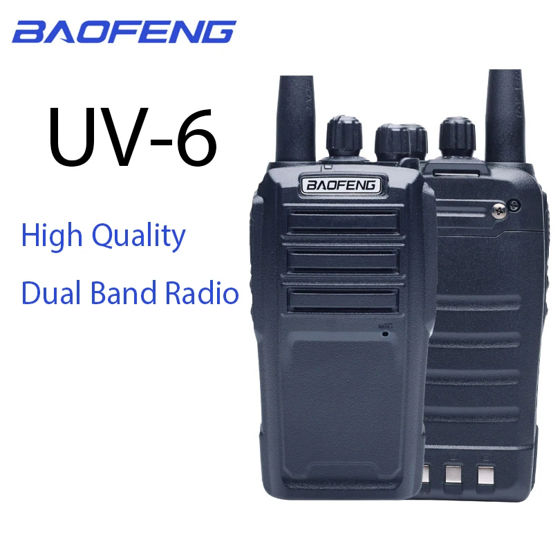 Портативная рация Baofeng двухсторонняя Любительская UV6 136-174 400-480 МГц U/VHF