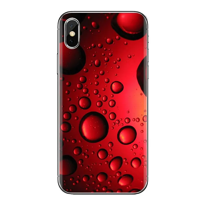 For Huawei Honor 7X V10 6C V9 6A Play 9 Mate 10 Pro Y7 Y5 P8 P10 Lite Plus GR5 2017 Red Drops Mobile Wallpaper Phone Shell Cover |