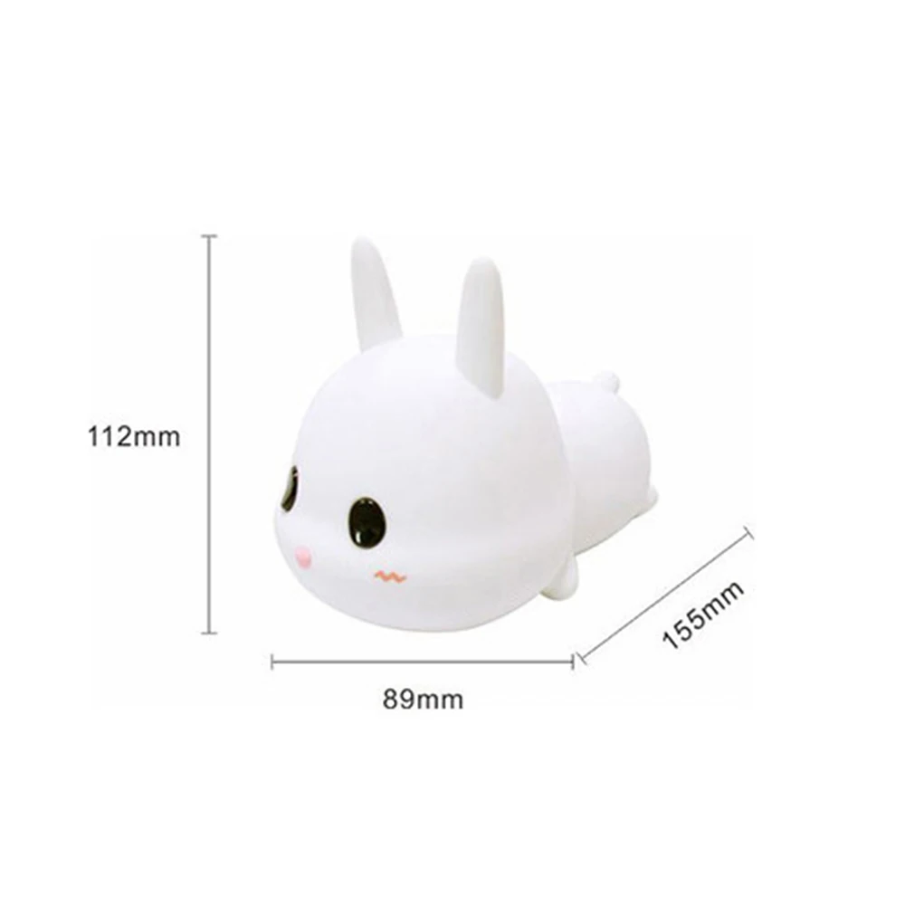 

1pc New USB Charging Baby Feeding Bedside Lamp Children Cute Cartoon Night Light Bedroom Decor Baby Christmas Gift Soft Lighting