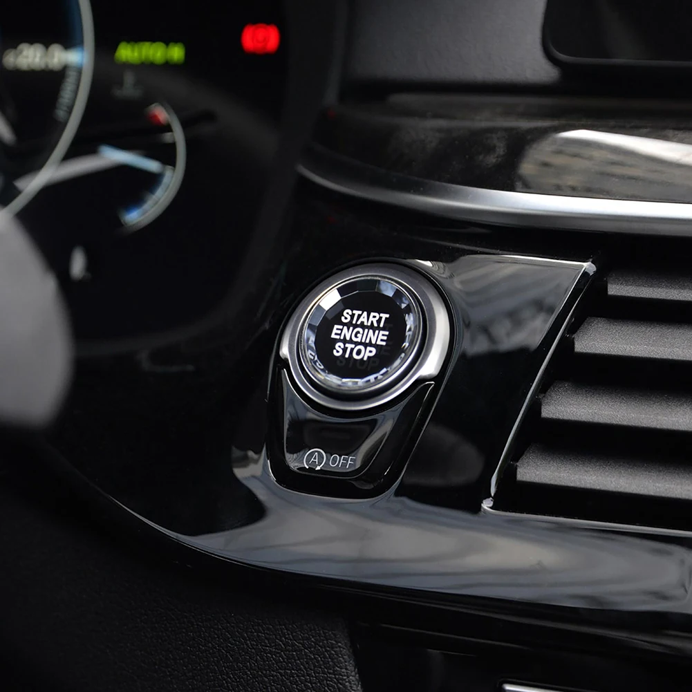 Алмазная Кнопка запуска двигателя для BMW серии G F F30 F10 G20 F48 G30 ABS|Переключатели и