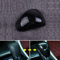 1pc carbon fiber interior gear shift knob cover trim for honda accord 2013 2017 cars auto vehicle tuning interior accessories