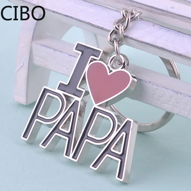 Новинка 2019 подарки на день отца брелок с надписью I Love Dad металлический Festival |