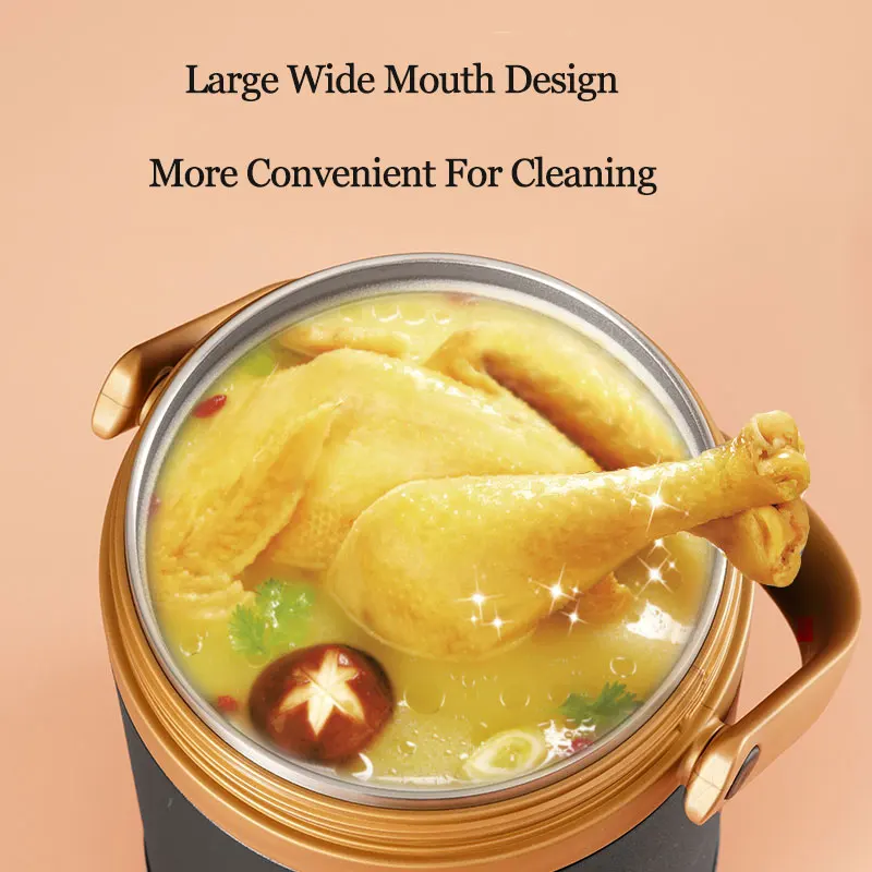 Pinkah ланч бокс 2л из нержавеющей стали сохранение тепла для взрослых бизнес бенто