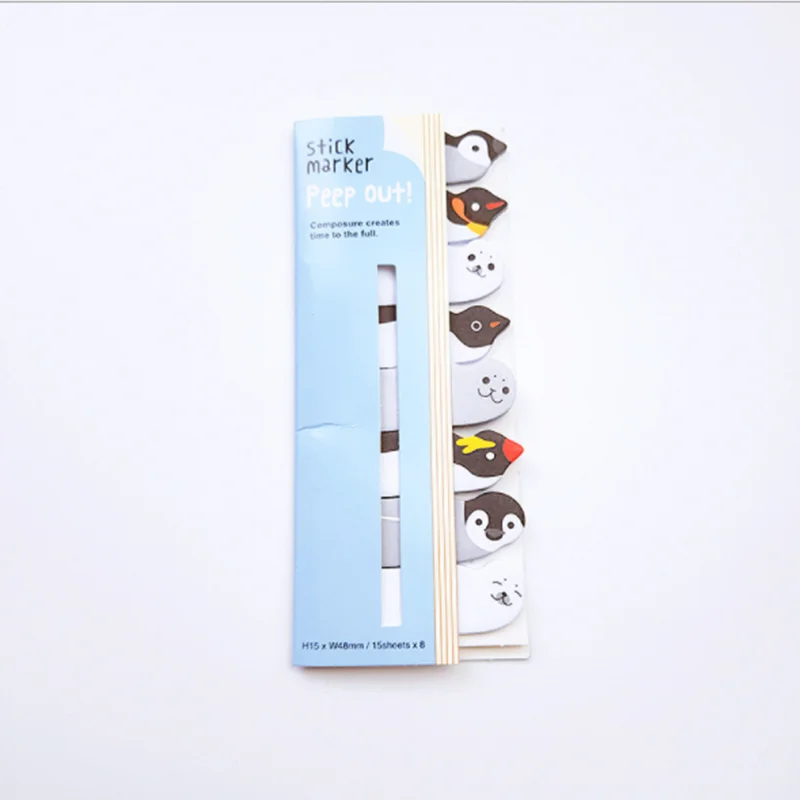 Kawaii блокнот для записей закладки творческий милый кот панда клейкие заметки