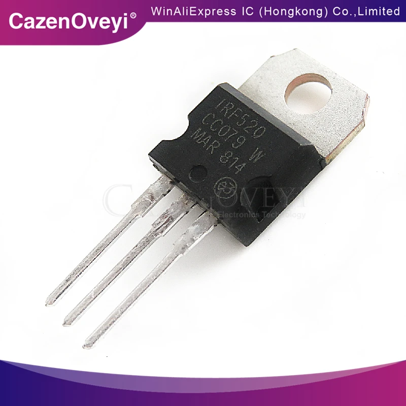 

10 шт./лот IRF520NPBF IRF520N IRF520 TO-220 новая Оригинальная фотография