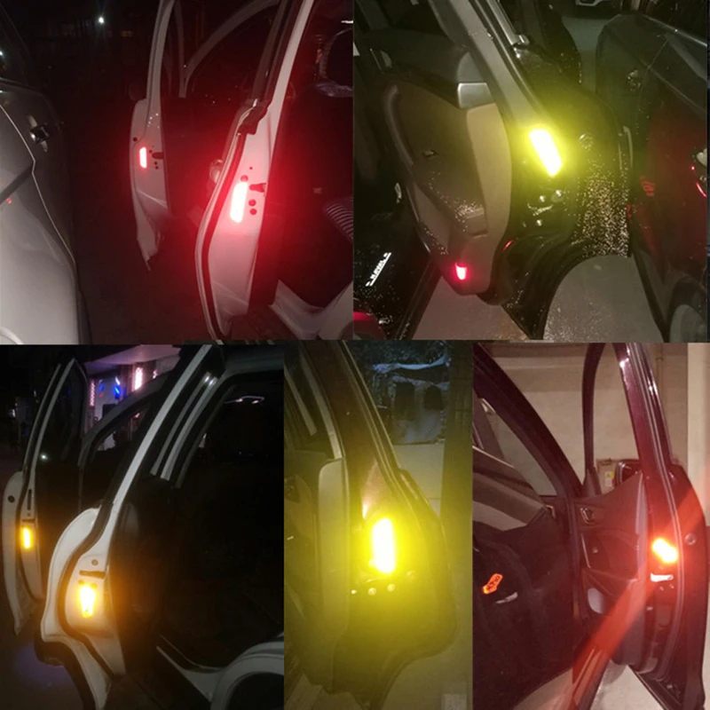 4 шт. светоотражающие наклейки на двери автомобиля Nissan Teana X-Trail Qashqai Livina Sylphy Tiida Sunny