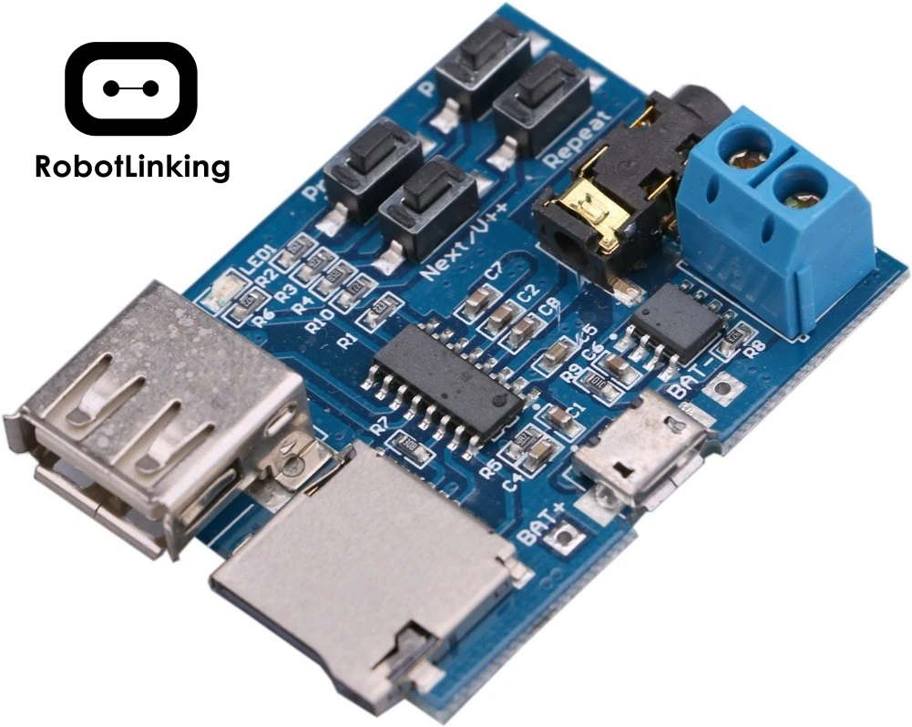 MP3 недестробная декодирующая плата с автономным TF картой U Dist декодированный