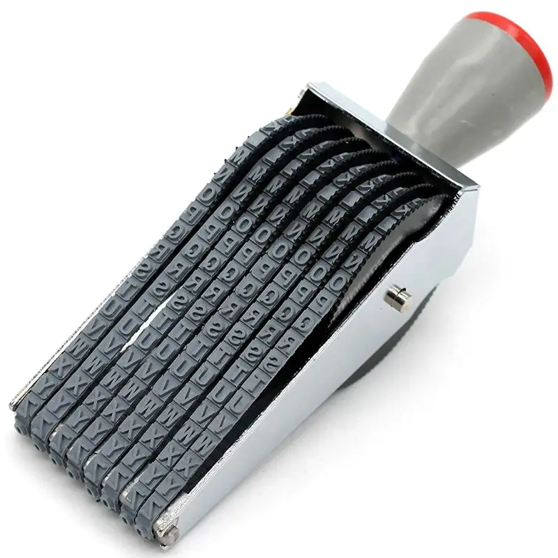 Цифры штамп персональный номер Алфавит символ прокатного колеса