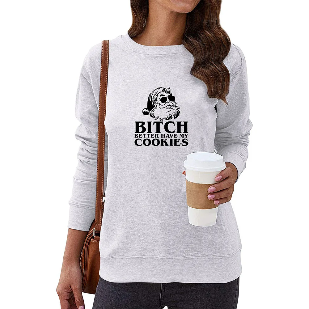

WZ20430 New Style Creative Fashion Eco-Friendly Funny Pattern Printing All-Match Long Sleeve Sports Round Neck Casual Pullover