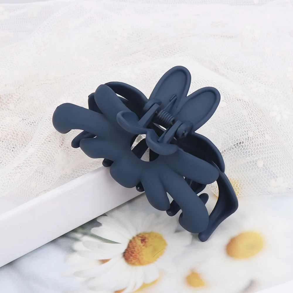 Модные женские заколки крабы для волос корейские акриловые с цветами Женские