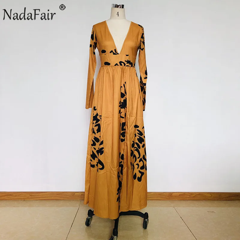 Макси-платье Nadafair в стиле бохо размера плюс туника с v-образным вырезом и
