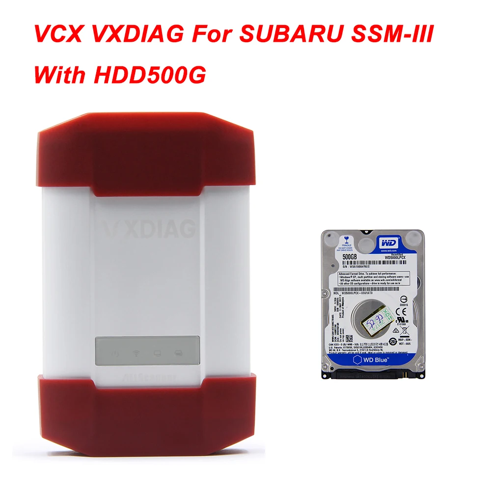 VXDIAG VCX PLUS для SUBARU SSM-III OBD OBD2 автомобильный диагностический инструмент V2018.10 VXDIAG Nano для Subaru SAE J2534 ECU программист - Цвет: with HDD 500G