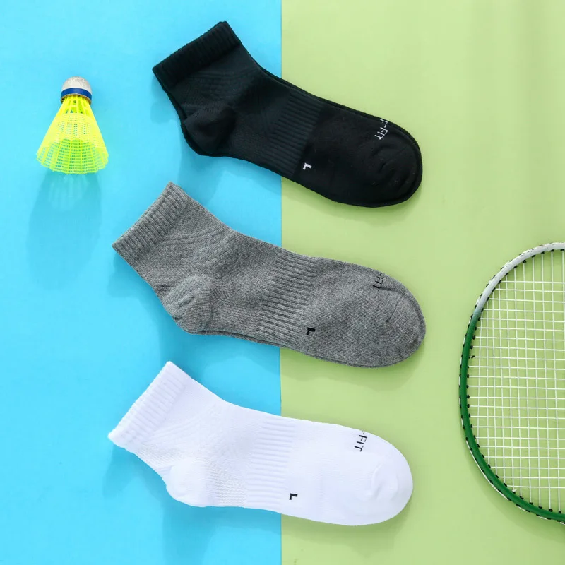 

Summer Cotton Men Tennis Sox Elastic Breathable Casual Socks Men Soft Sweat-absorbing Outdoor Sports Socks Men SKD014