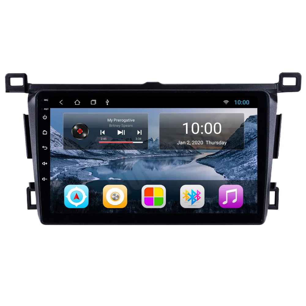 Автомагнитола RoverOne для Toyota RAV4 2013 2014 2015 2016 Android 10 автомобильный мультимедийный