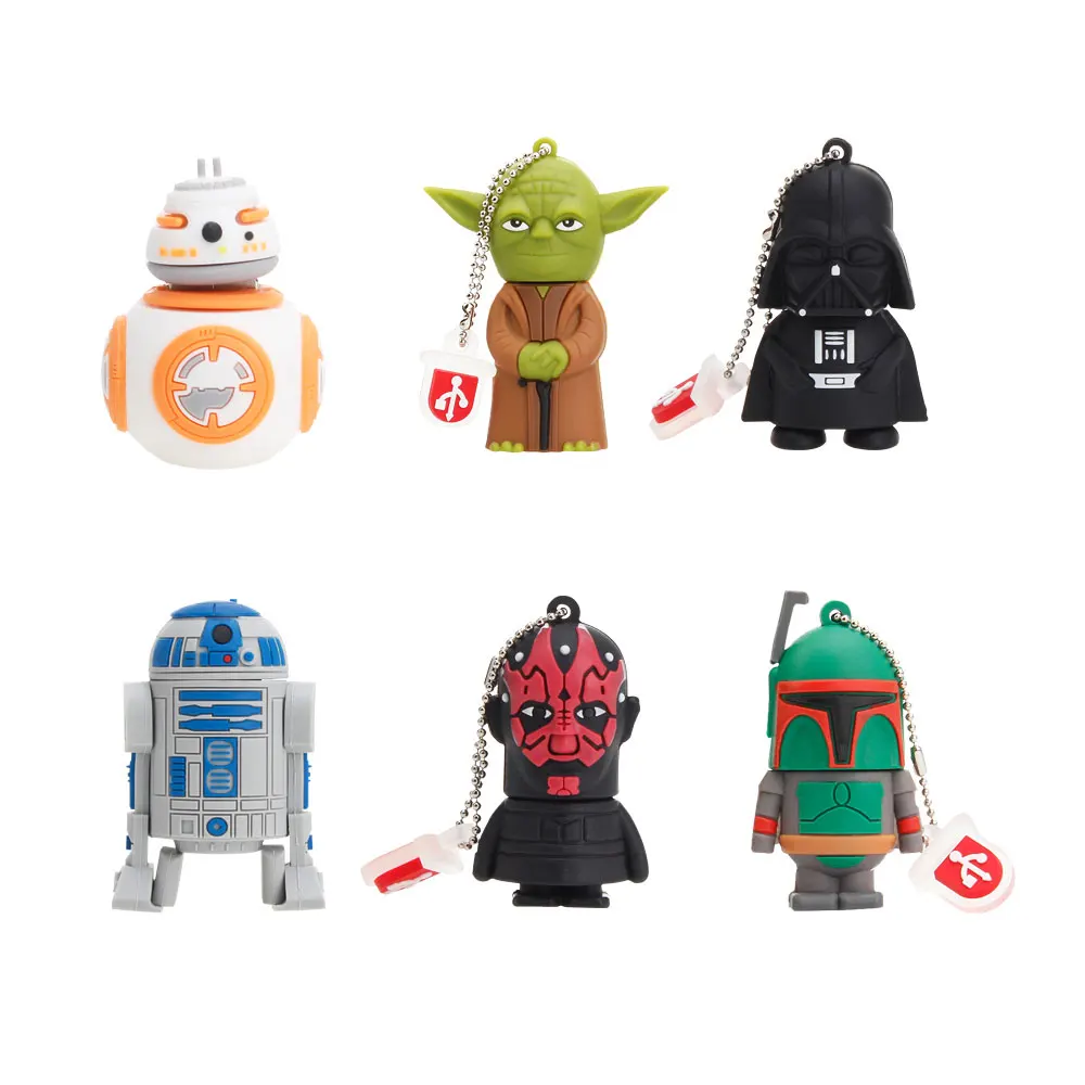Флешка USB 64GB Флешка в форме героя мультика Звездные войны Дарт Вейдер 128GB 32GB 16GB 8GB4GB Флешка USB флеш-накопитель