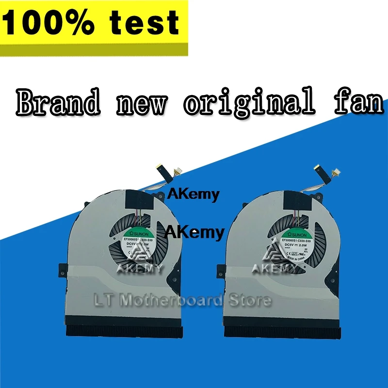 AKEMY новый ноутбук процессорный кулер вентилятор для For Asus K56 K56C K56CA K56X K56CM K56CB S550 S550C