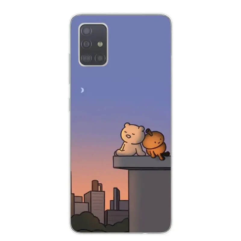 

Lonely White Bear Phone Case For Samsung S4 S5 S6 S7 S7Edge S8 S9 S1E Plus S20Fe lite t Nax Fundas Cover