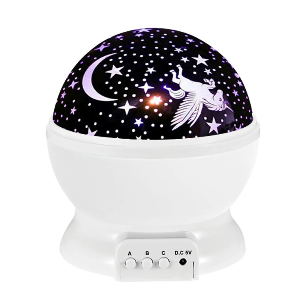 USB светильник звездного неба вращающийся светодиодный ночник лампа для