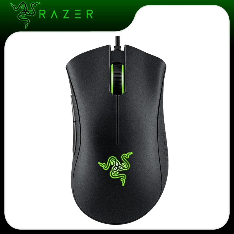 Проводная USB Мышь Razer DeathAdder игровая мышь 6400DPI оптический сенсор 5 кнопок для ПК