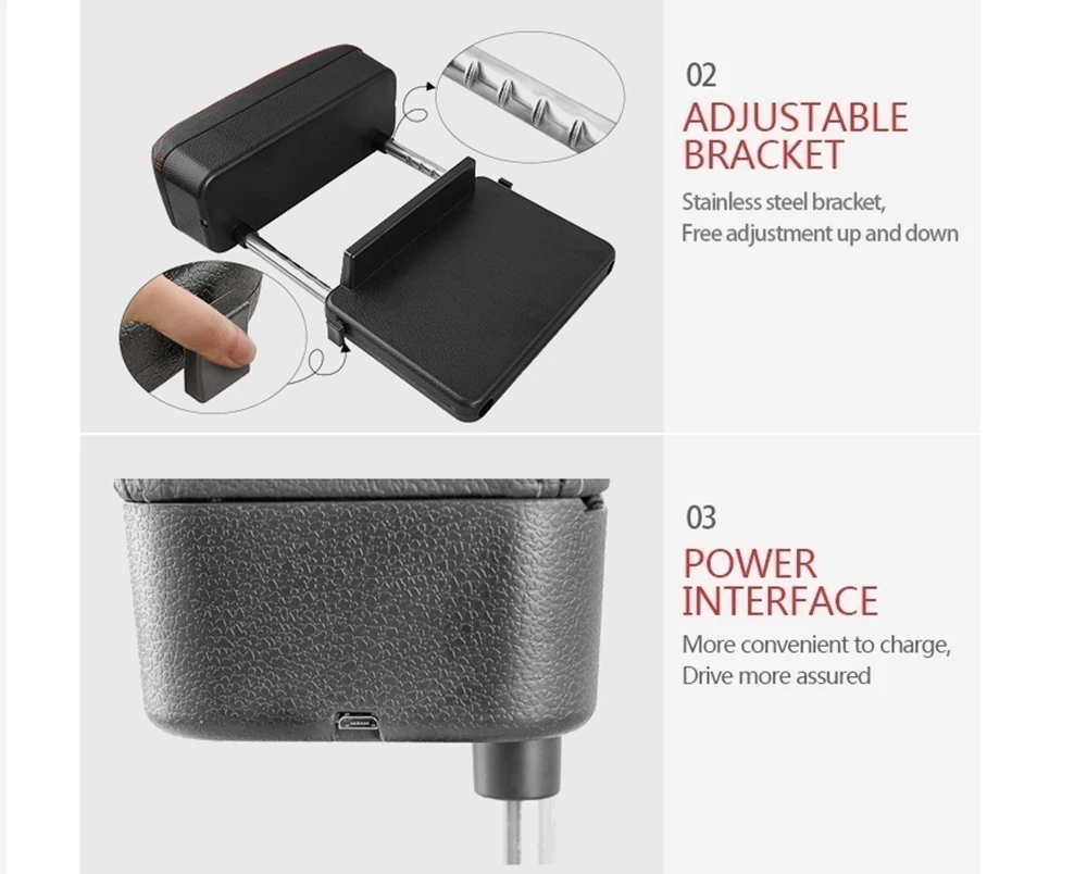 Продажа Подлокотник для автомобиля, регулируемая центральная консоль, для стайлинга автомобиля