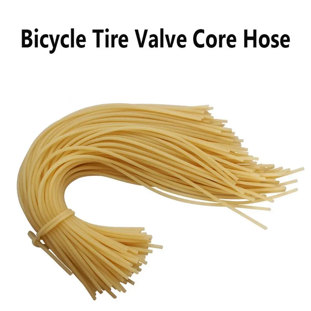 

5/10pcs Small Bicycle Tire Bike Beige Valve Core Hose British Elastic Tube Rubber Latex Band Accessories