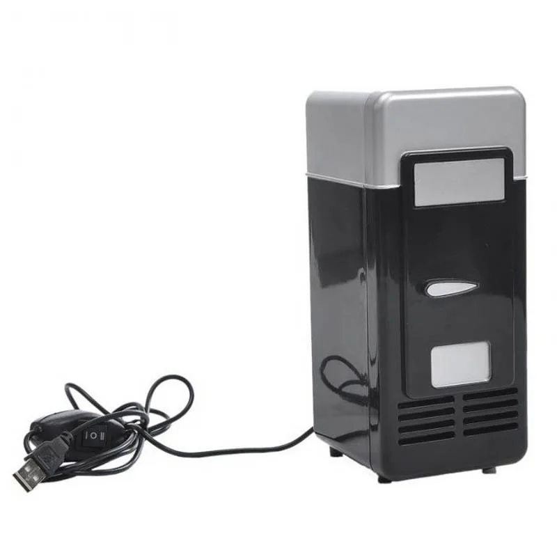 Mini fridge Настольный мини-холодильник с морозильной камерой, USB нагреватель, холодильник, USB Холодильник, автомобильный охладитель, гаджет, банки для напитков, охладитель и подогреватель - Цвет: Mini fridge