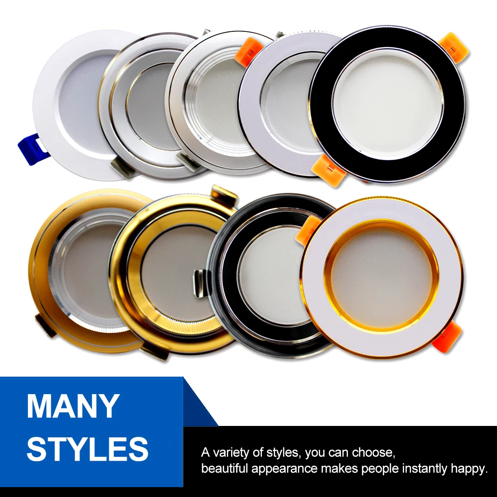 Сверхъяркий телефон 5 Вт светодиодный потолочный светильник трехцветный