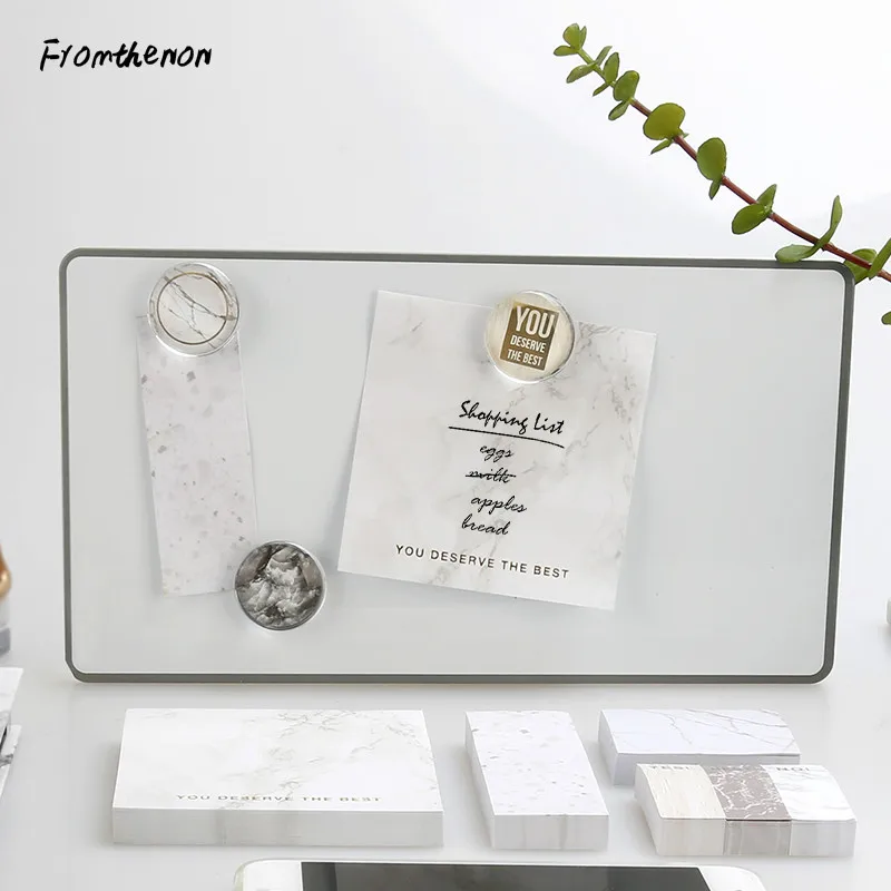 Мраморная серия липкий блокнот для заметок набор с наклейкой коробка