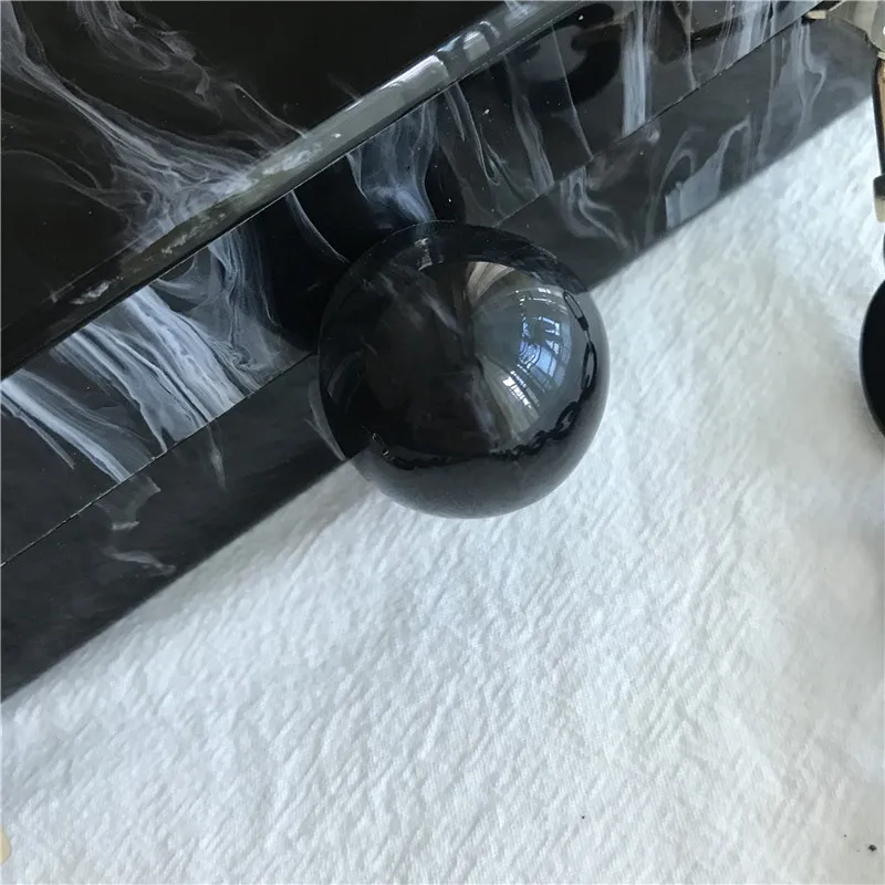 Новая чернильная акриловая сумка с мраморным рисунком модные женские клатчи