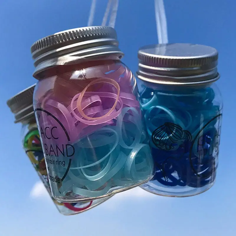 Резиновая лента для волос Одноразовая градиентная эластичная 110 120