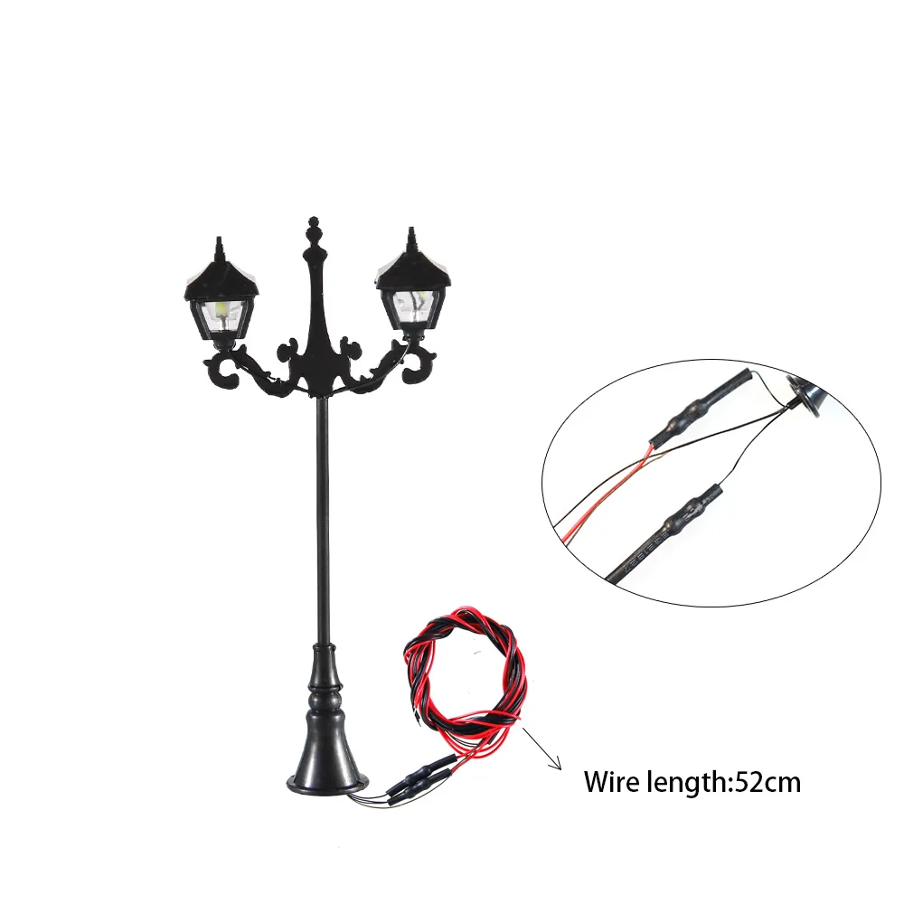 

12V Model Making Train Lamppost Street Light Miniature Ho Scale Park Scenery