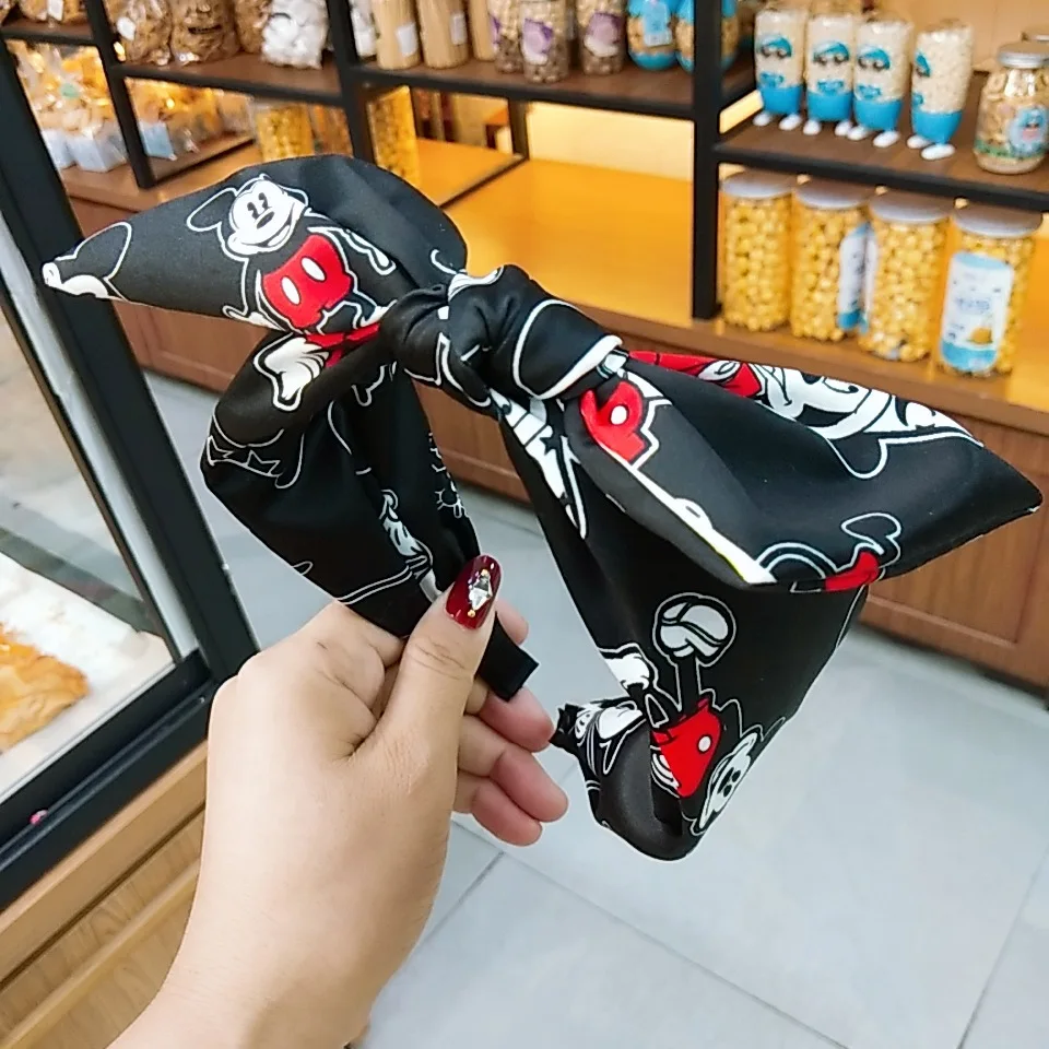 Бантик тюрбан Женская эластичная повязка на голову Микки Маус уши аксессуары для