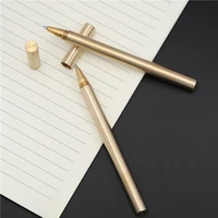 brass ballpoint pen luxury fine body rollerball pen school students signature office stationery decompress supplies