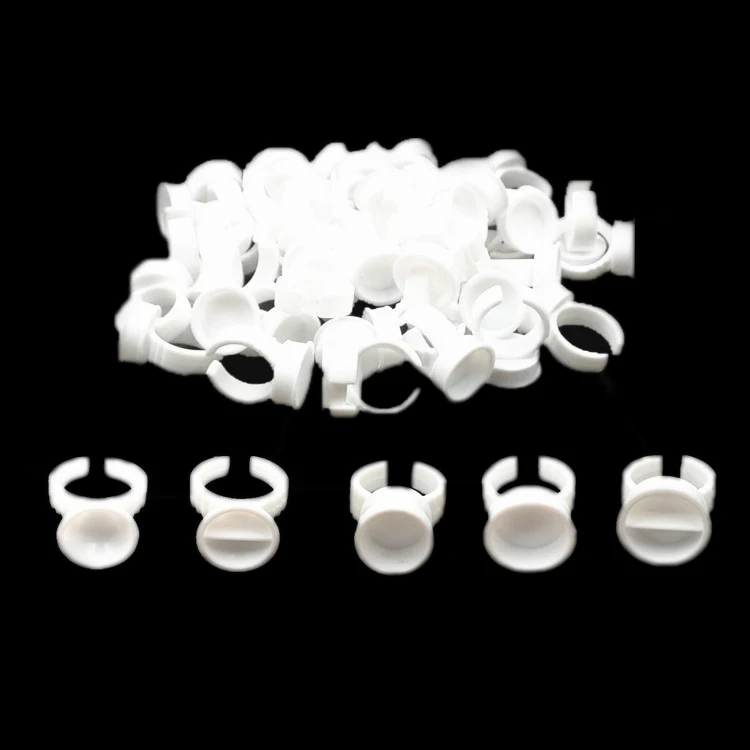 

5 models 1000Pcs Disposable Permanent Makeup Easy Ring Ink Cups Pigment Holder Eyebrow Eyelash Extension Glue Divider Container