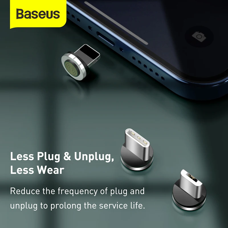 Baseus Magnetic USB Cable Fast Charging Charger Data Wire Cord Mobile Phone Cables For iphone 12 pro Xiaomi Sasumg | Мобильные