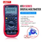 Цифровой мультиметр UT61E UNI-T, Автоматический диапазон, истинное среднеквадратичное значение, UT61ABCD, Диод для удержания данных, тестовый зуммер, непрерывность, мультиметр + подарок