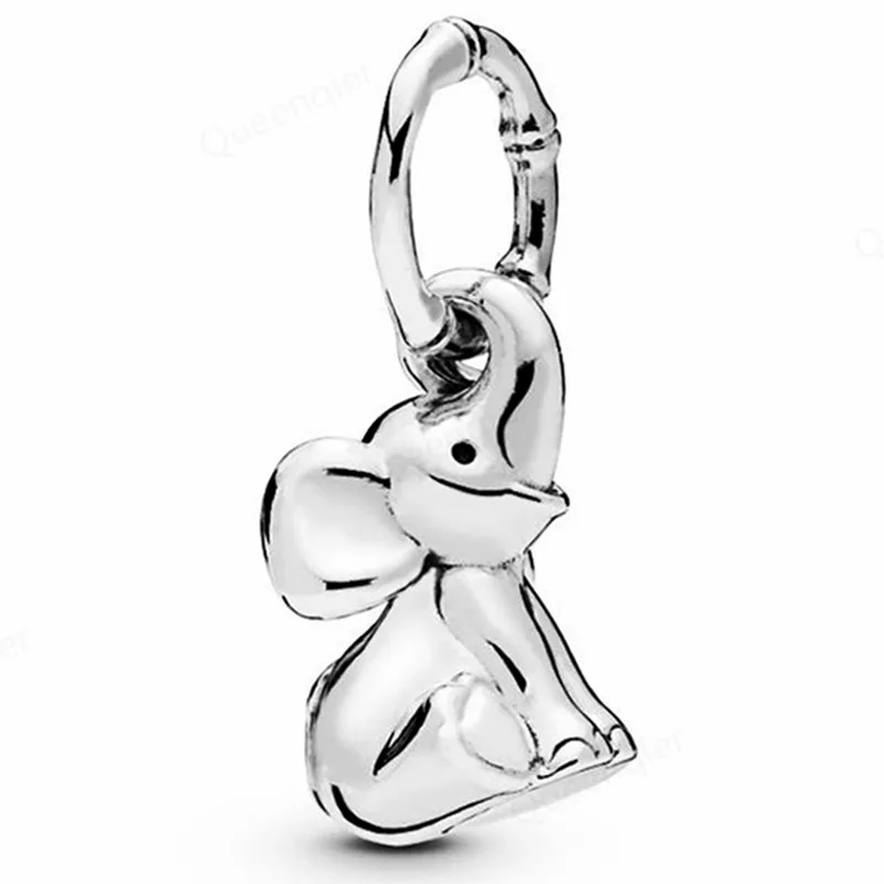 

925 Sterling Silver Elephant European Charms Bead Fit Original Bracelets Chain DIY Girl Women Pendant Charm Beads Jewelry Making