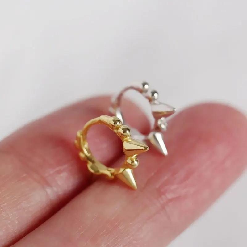 

A00330 натуральная 100% 925 стерлингового серебра сладкие Симпатичные Бусины заклёпки маленькие круглые серьги-гвоздики для женщин Femme аксессуар...