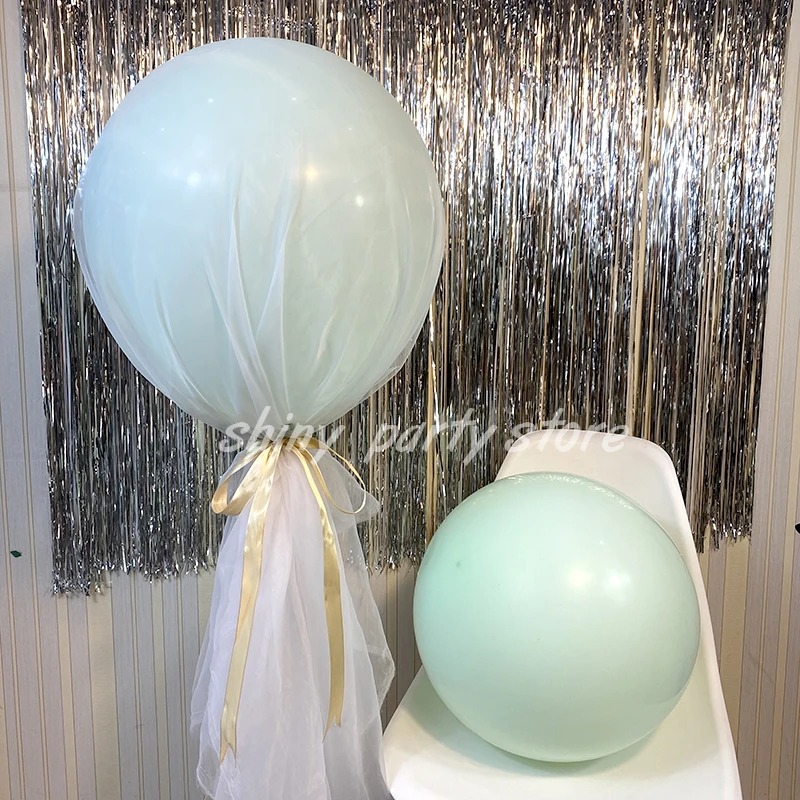 36-дюймовый бело-розовый гигантский Гелиевый шар-Макарон 1 5 м × свадебное