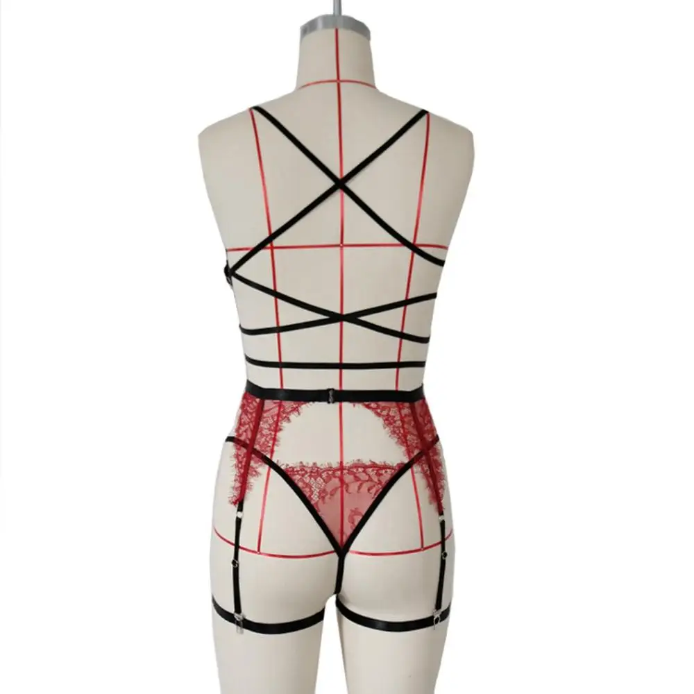 

Newest Women Sexy Lingerie Set Plus Size Wireless Bra Underwire With Panty Garter Set wholesale S-3XL