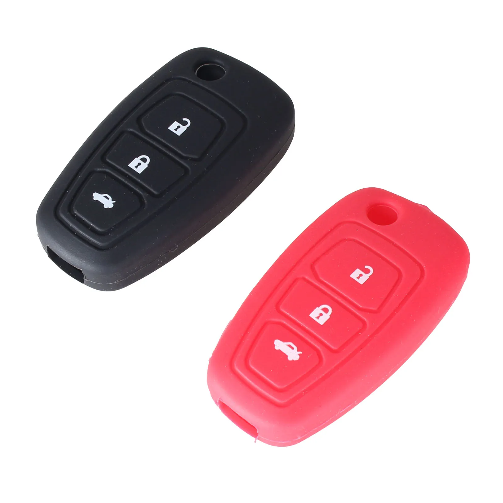 Раскладной чехол KEYYOU для ключей силиконовый Ford Focus Fiesta 2013 Fob 3 кнопки|folding key case|ford