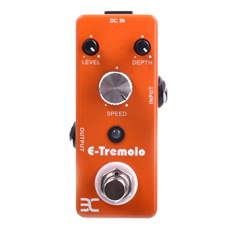 EX New T-Cube педаль E-Tremolo гитарные педали эффектов TC-43 металлический корпус+ Бесплатный разъем