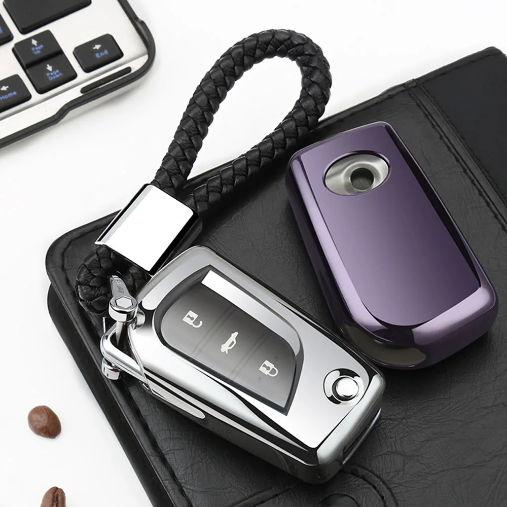 Автомобильный Стайлинг автомобильный защитный чехол для ключа Toyota Rav4 2018 Prius Camry