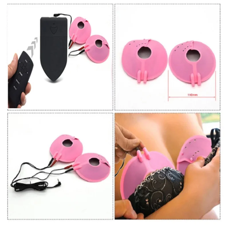 Массажная подушка для сосков с электрическим током на дистанционном управлении