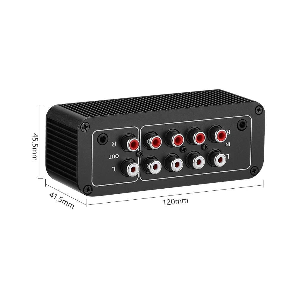 

AIYIMA Stereo Audio Mixer Distributor Multi-Channel Source Reverberator Free Switch for Headphones 3.5mm+RCA (5 Input 1 Output)