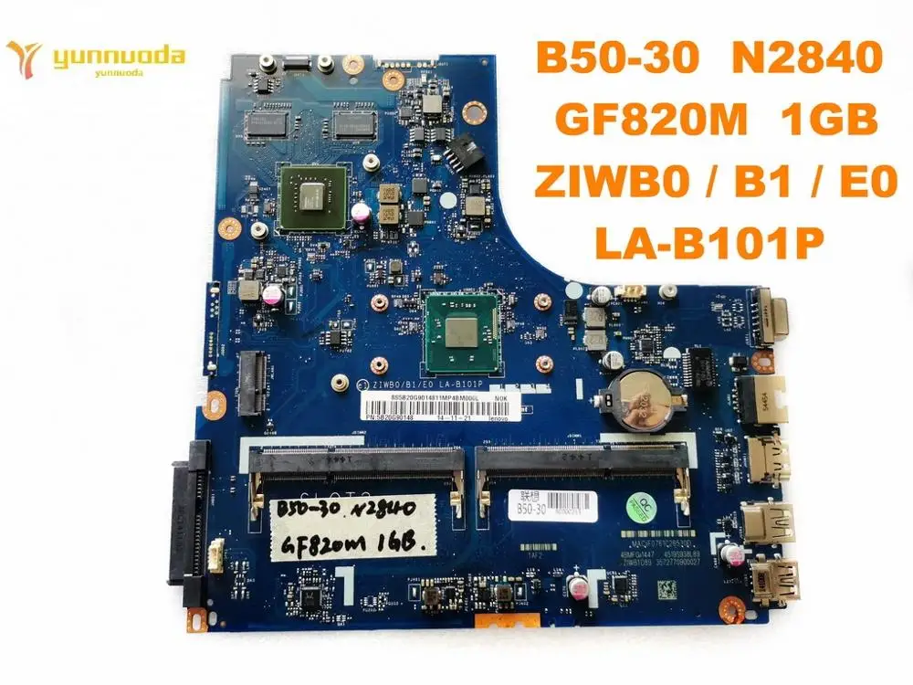 Оригинальная материнская плата для ноутбука Lenovo B50-30 N2840 GF820M 1 ГБ ZIWB0 B1 E0 LA-B101P