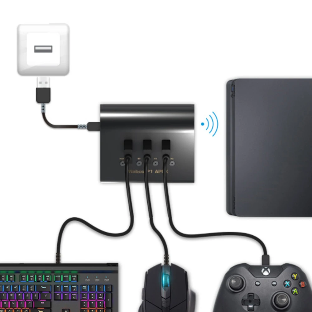 Gaming Accessories Plug And Play Video Game Keyboard Converter No Delay Control USB Type Electronics Mouse Adapter For |