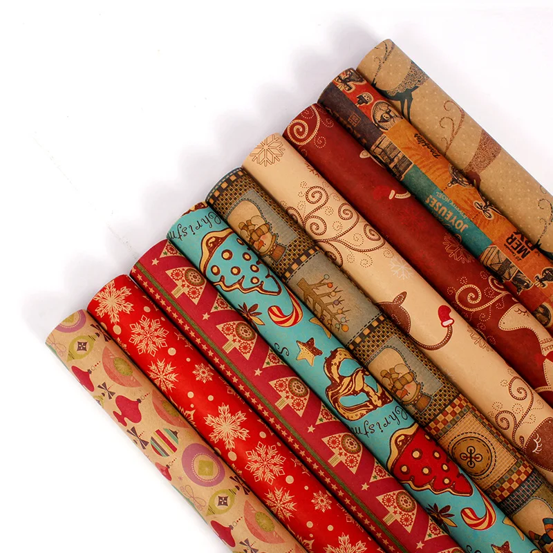 Gift Wrapping Paper Tissue Packaging Christmas 10 pcs/lot | Дом и сад